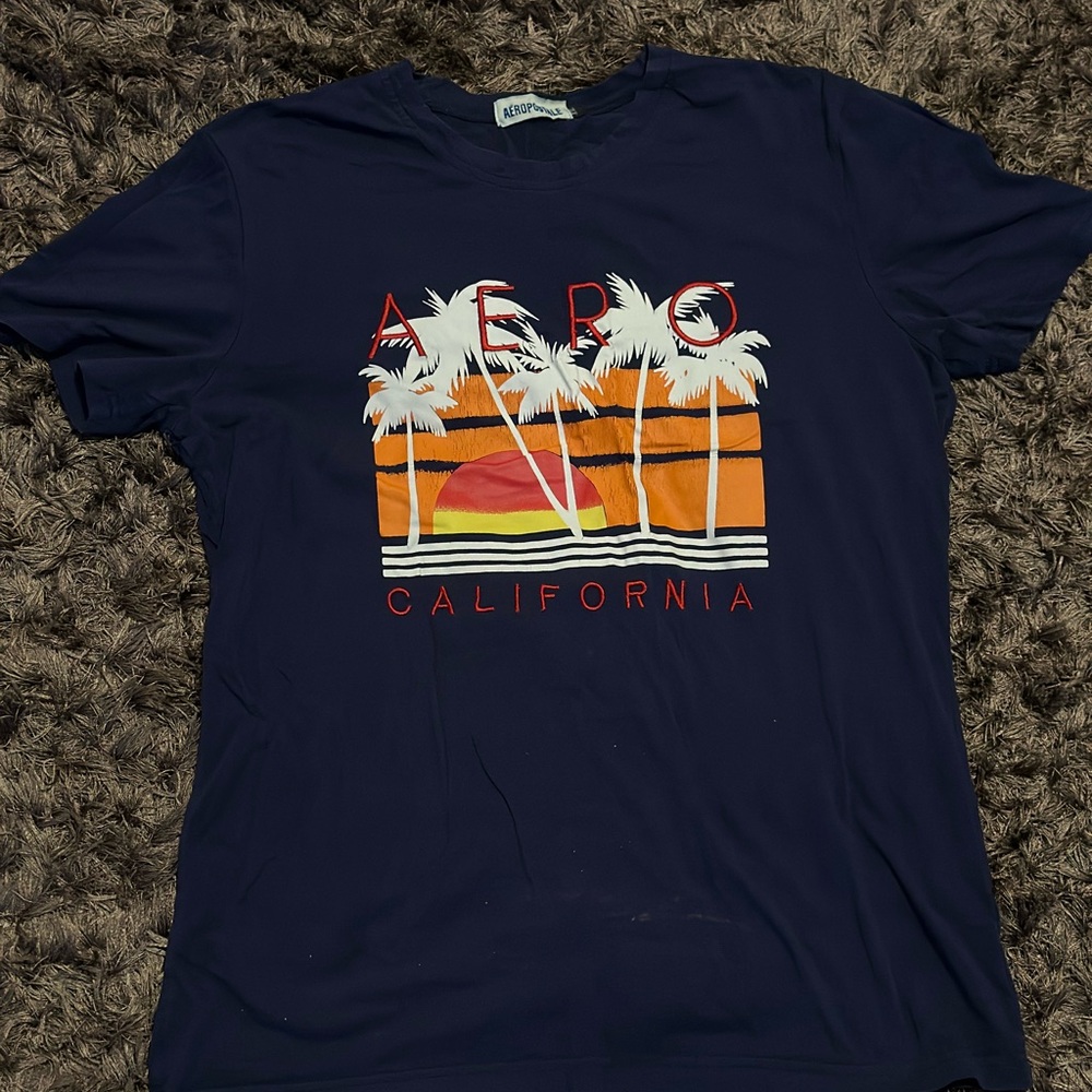 Aeropostale Navy Blue California Tee